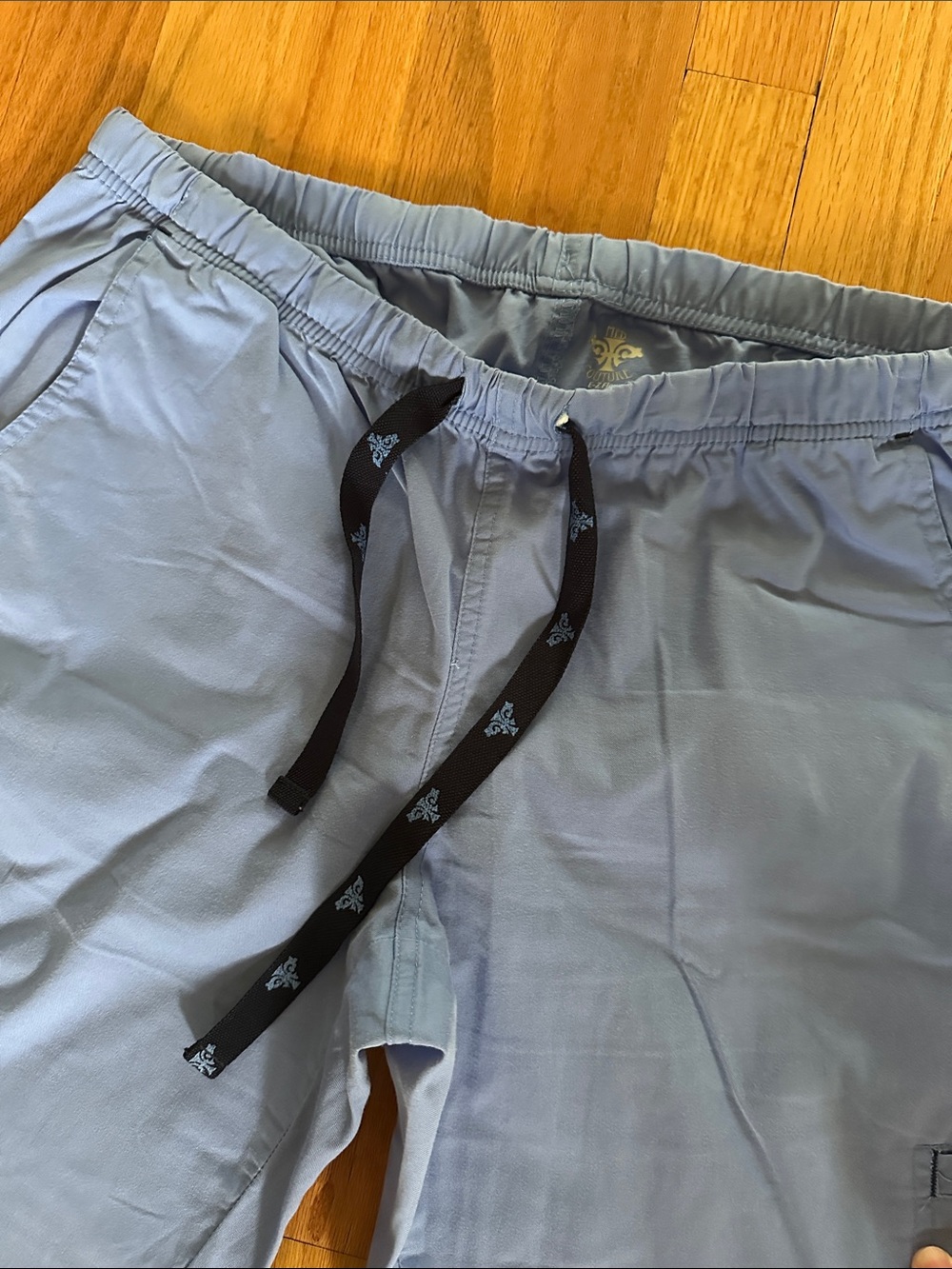 Women’s ceil Blue Drawstring scrub Pants - Picture 3 of 12